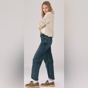 Anthropologie Pilcro The Bow Boyfriend Barrel Jeans